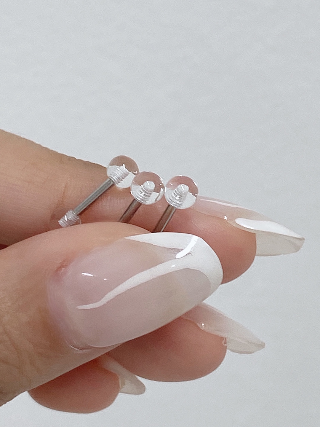 Clear bead piercing