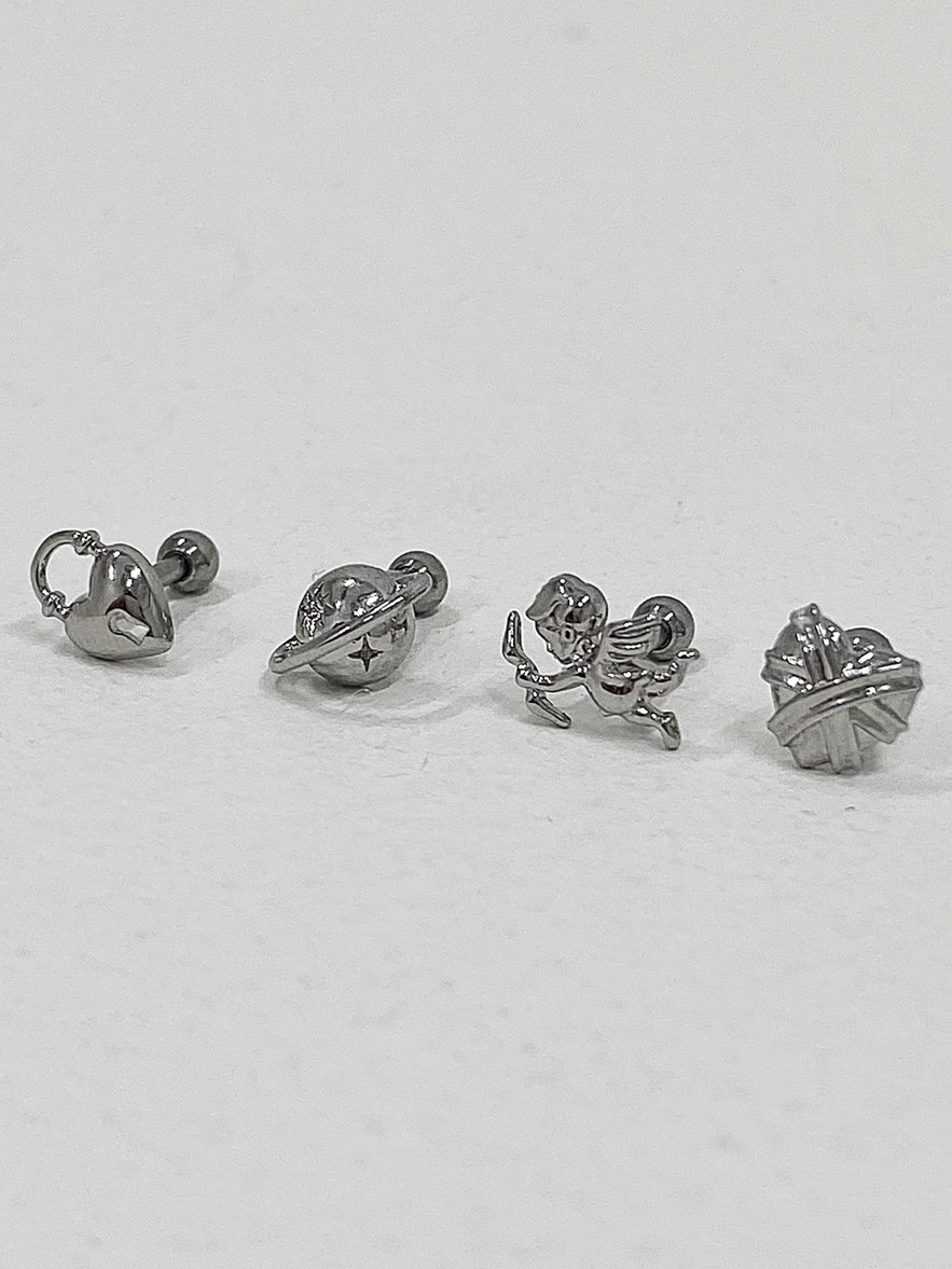 Surgical steel piercing (4 type)