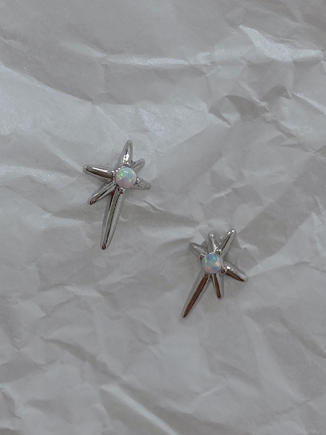 [은침/당일출고]Opal spark earring