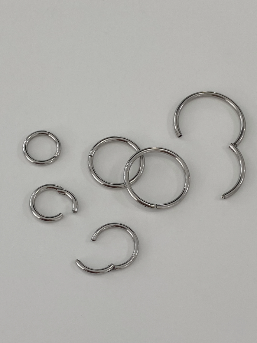 [써지컬스틸] Basic ring piercing (5 size)
