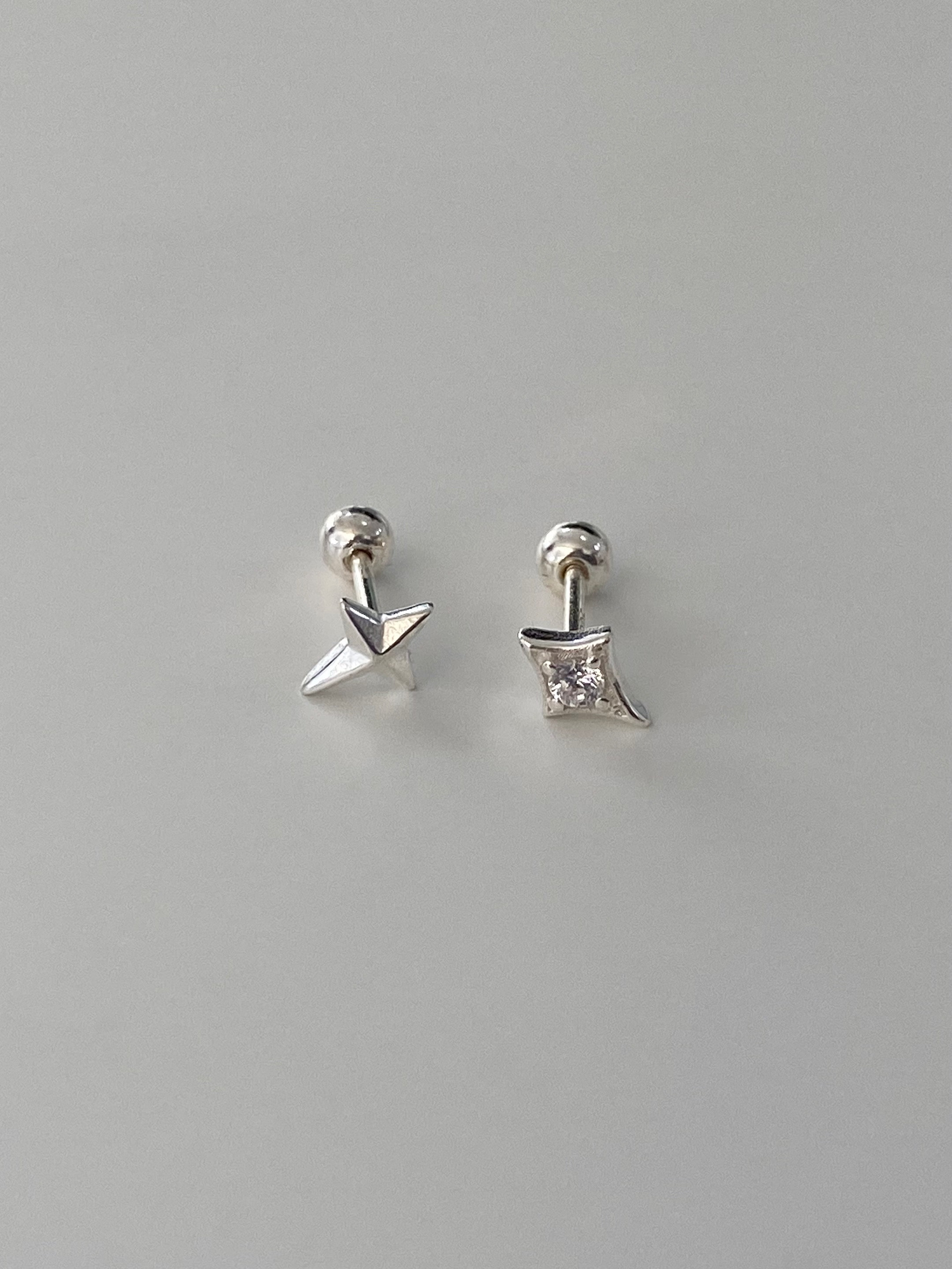 (925silver) Mini light piercing (2 type)